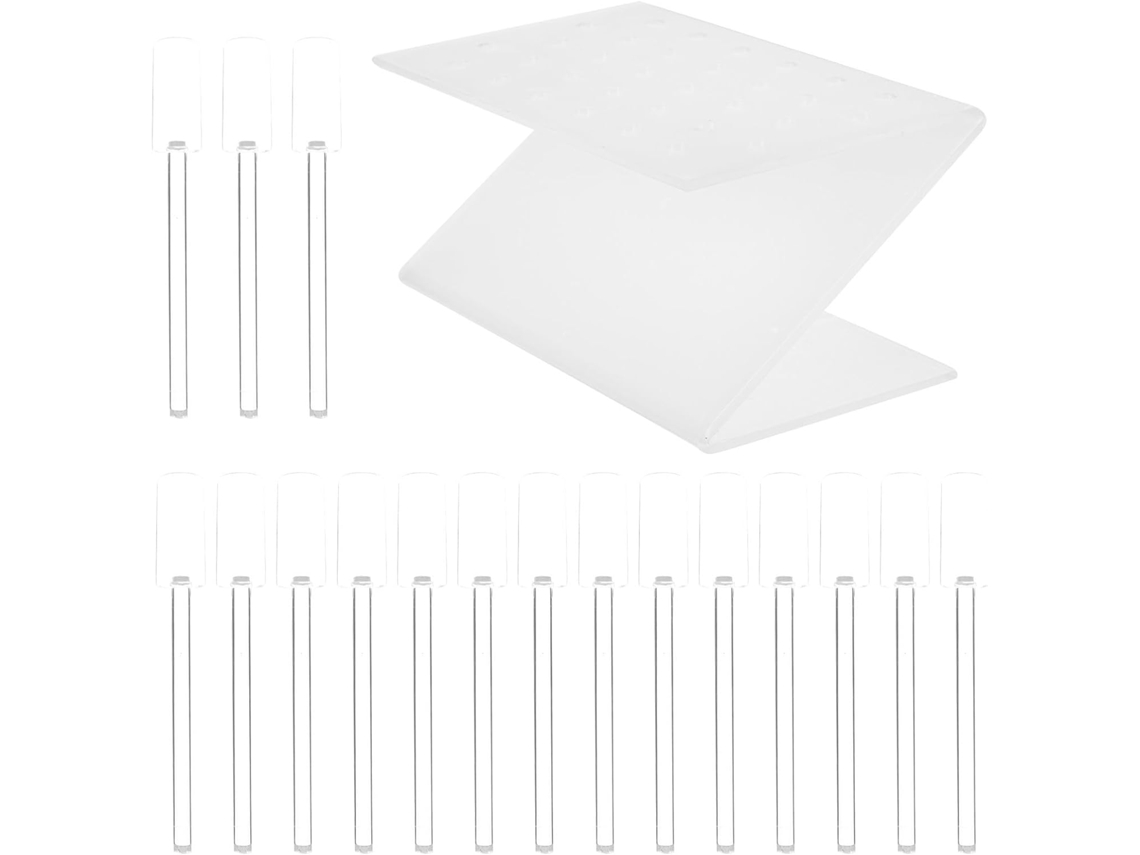 Expositor para cápsulas de unhas em ABS com 32 compartimentos.