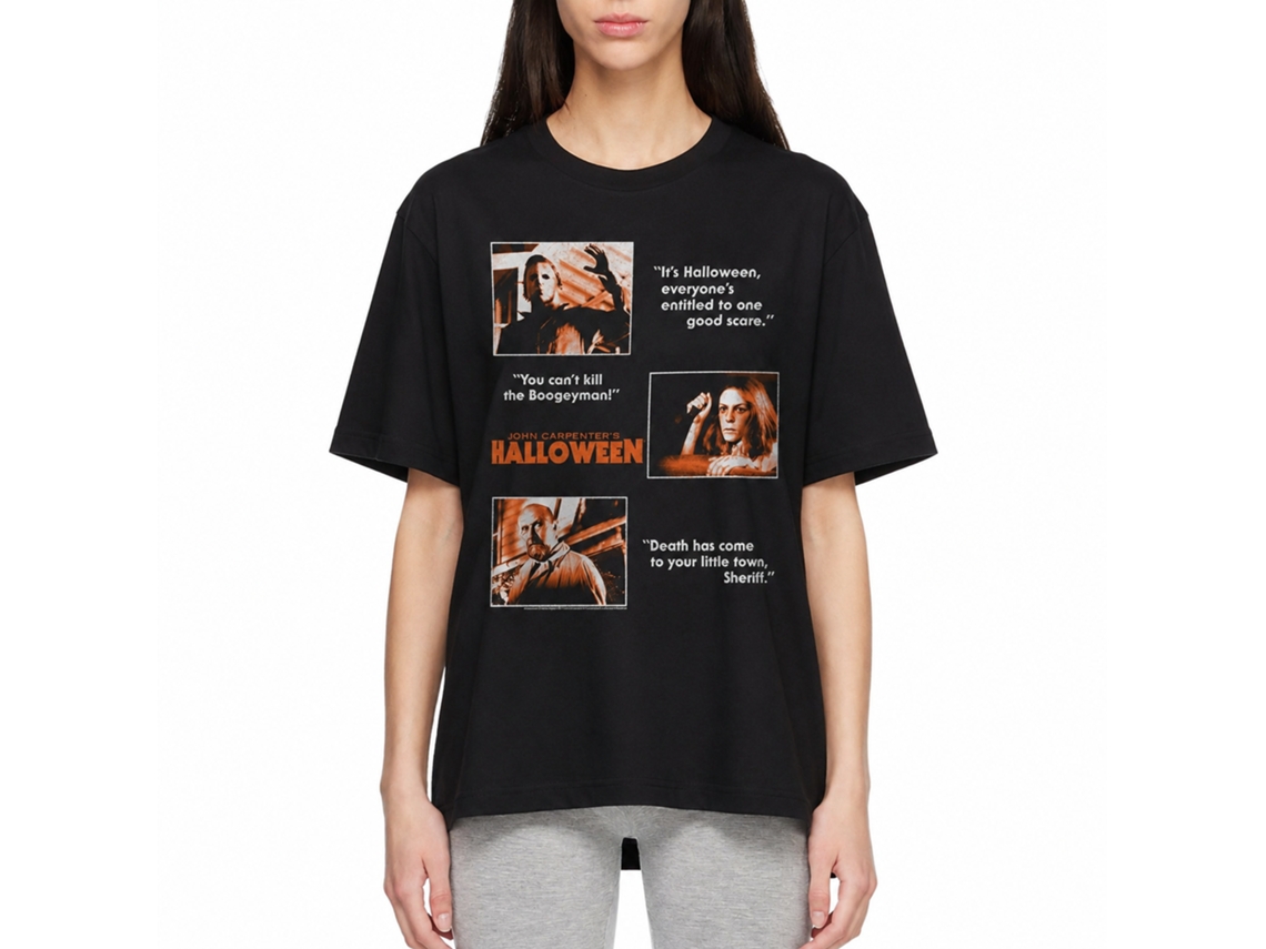 Rockinstone Halloween Movie Multi 2 Black Adult T-shirt Size:xxl