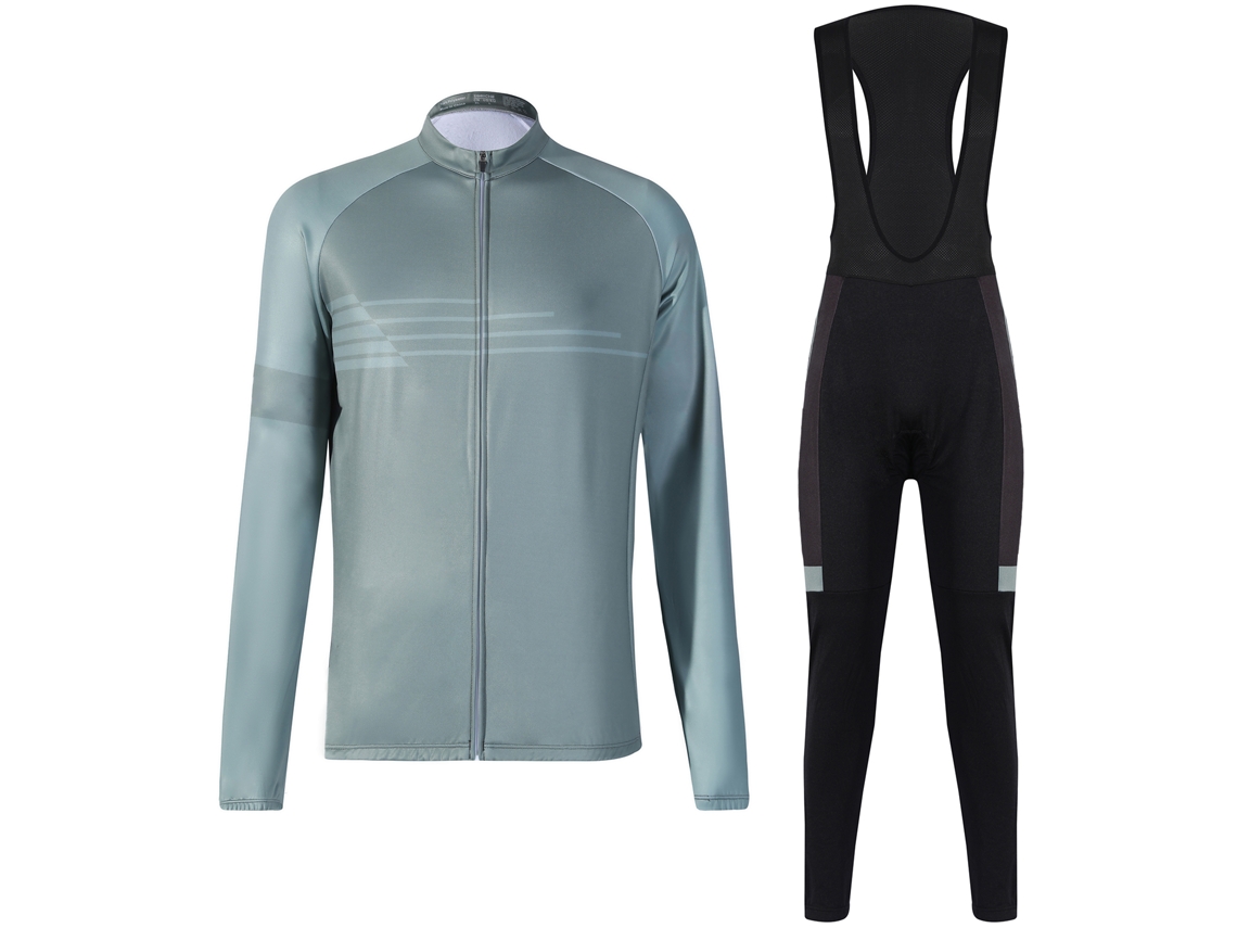 Conjunto De Jersey De Ciclismo De Inverno Com Calcinha Preenchida