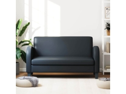 Maison Exclusive - Sofá De 2 Lugares Couro Artificial Preto