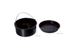 Acessórios Fryer LAXISCREED Barril Pizza Panelas Inox 8in