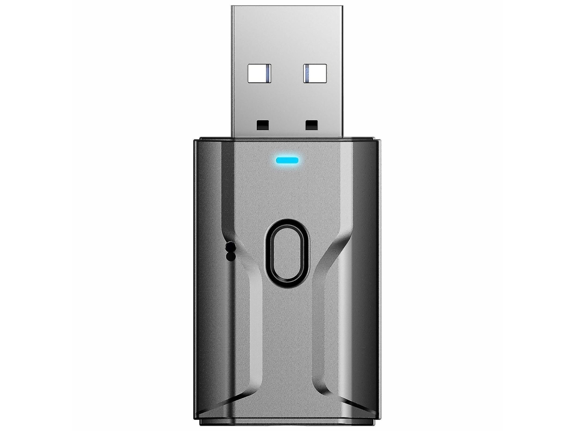 Adaptador Sem Fio Para Transmissor E Receptor De Áudio Usb 5.0 Compatível Com Bluetooth E 3,5 Mm