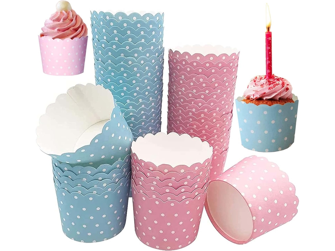 Conjunto De 100 Forminhas De Papel Para Muffins E Cupcakes, Para Assar E Apresentar Sobremesas Em Festas E Eventos
