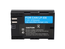 Bateria Lp-e6 2750mah Para Câmeras R5 R6 6d 7d 5d Mark Ii Iii Iv 5ds 5ds R 60d 70d 80d 90d Repuesto De Lítio