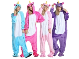 2026 pijama Disfraz de Unicornio Adulto Regenboghorn Talla S XL Suave Calientito para Fiesta Halloween Navidad