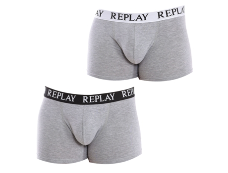 Boxers de Homem REPLAY UNDERWEAR Cinzento (L)