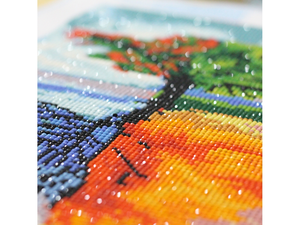Kit de Pintura 5d Diamantes Borboleta Diy 25x25cm Strass Resina S/MARCA