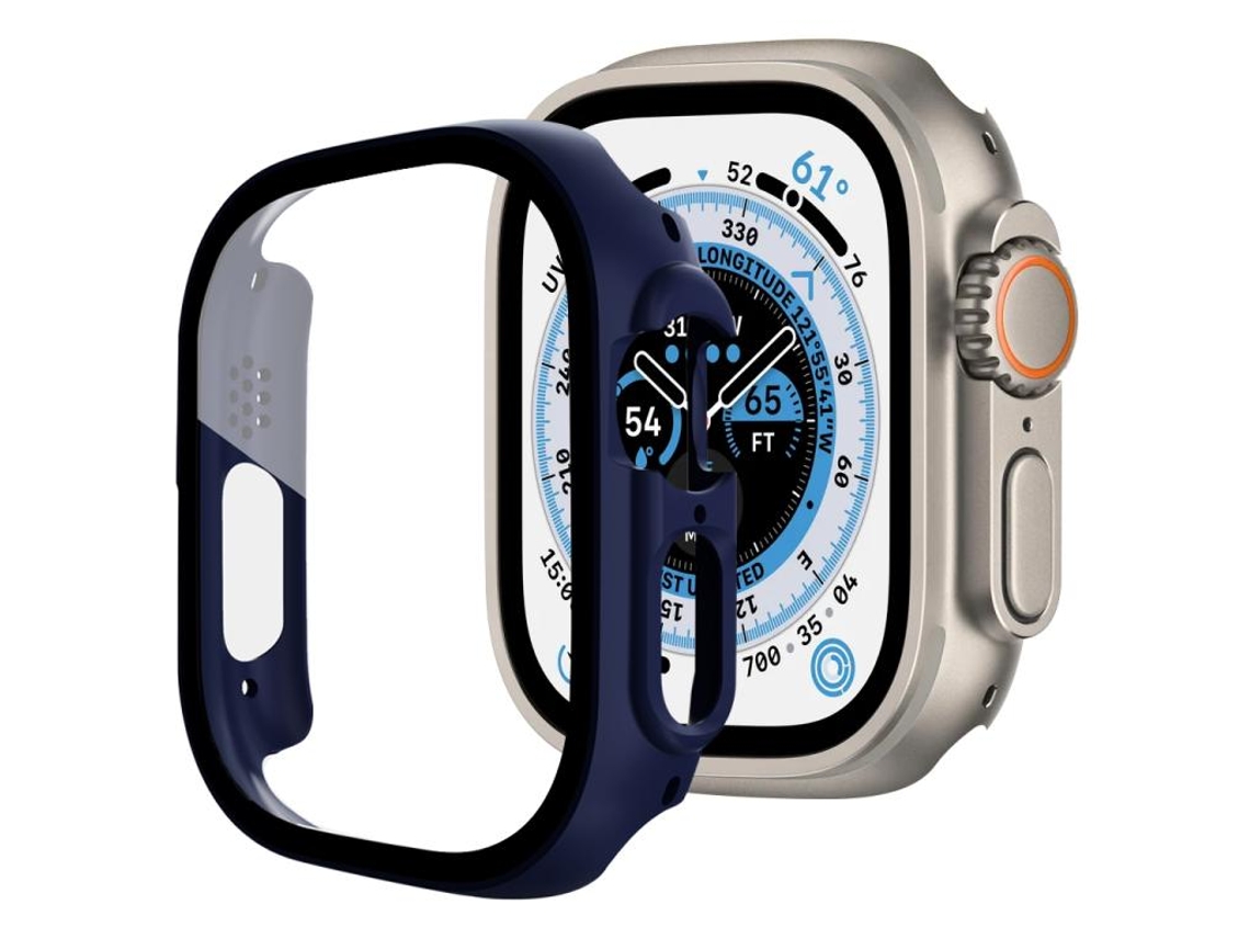 Capa para Apple Watch Series 6 40mm com Protetor de Tela de Vidro Temperado XIAOMOYU