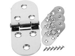 Conjunto De 4 Dobradiças Aço Inoxidável Espessas Com Rolamento,