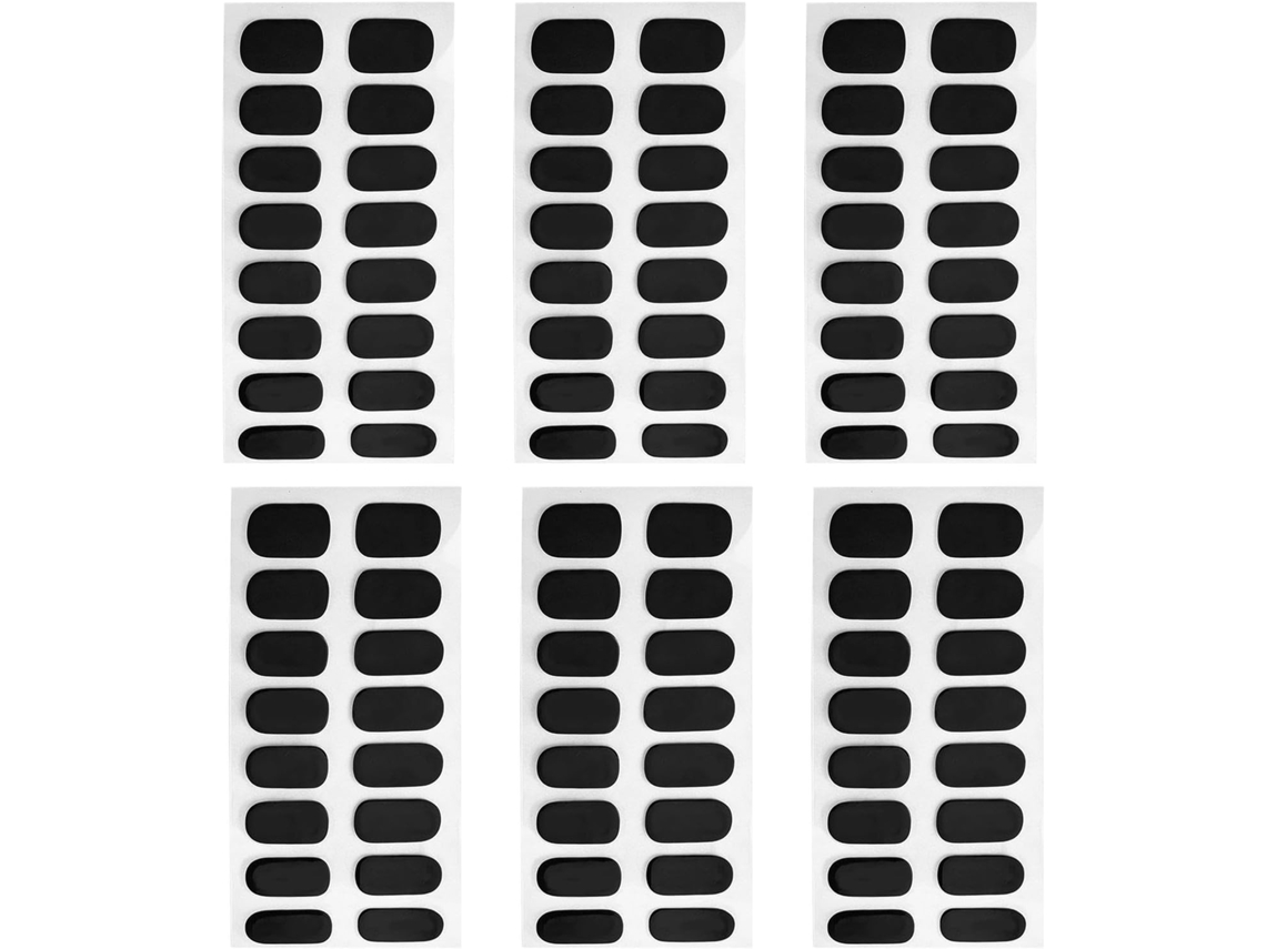 Adesivos em gel para unhas, 6 unidades de adesivos semi-curados.