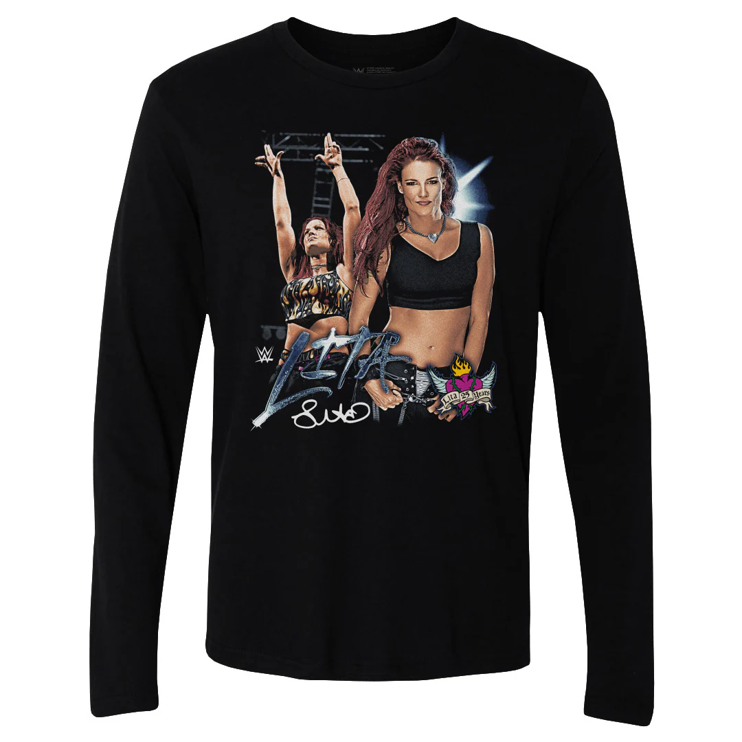 Sweatshirt Rockinstone Wwe Fans Black Lita 25th Anniversary Sweatshirt Unisex Adults-xxxl