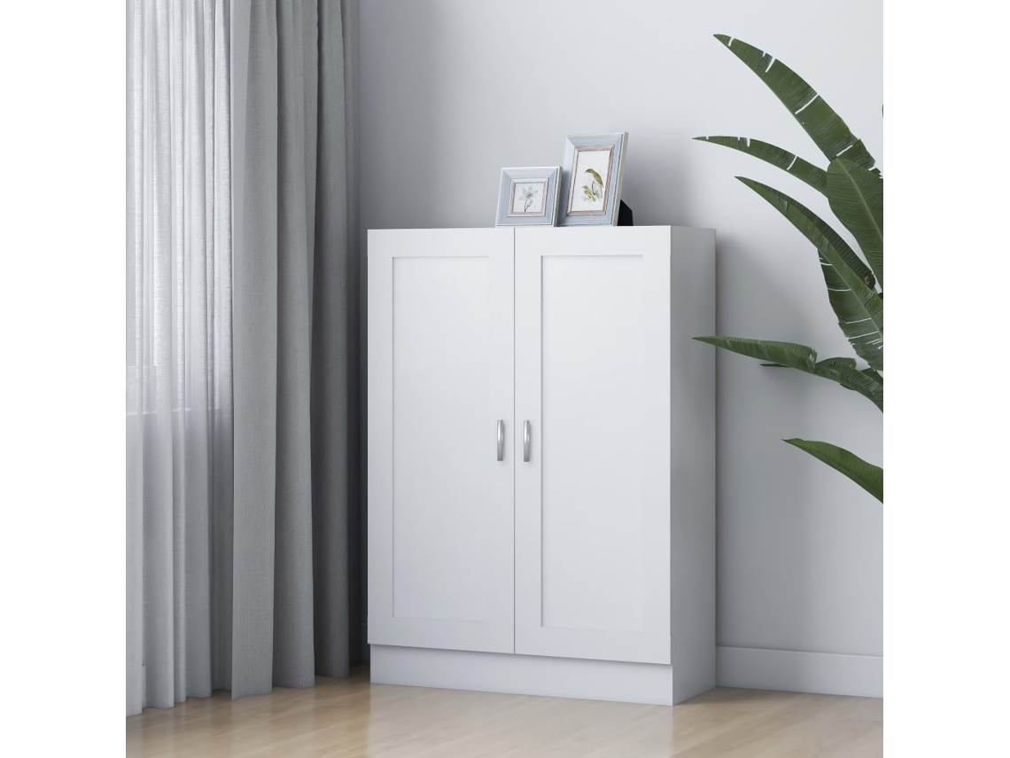 Vidaxl Estante 82,5x30,5x115 Cm Derivados De Madeira Branco