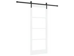 Conjunto 1 Porta Deslizante Vidaxl Branco Madeira De Pinho Maciça (83 X 202 Cm)