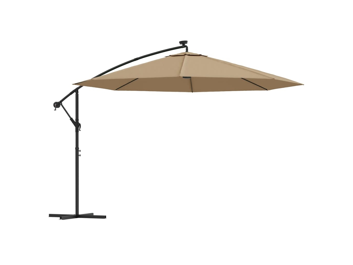 Guarda sol VIDAXL Cinzento-acastanhado (350 x 280 cm)