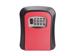 Cofre Chaves CHRUI Montagem Segredo 4 Dígitos 8.5x3x6.2cm (vermelho)