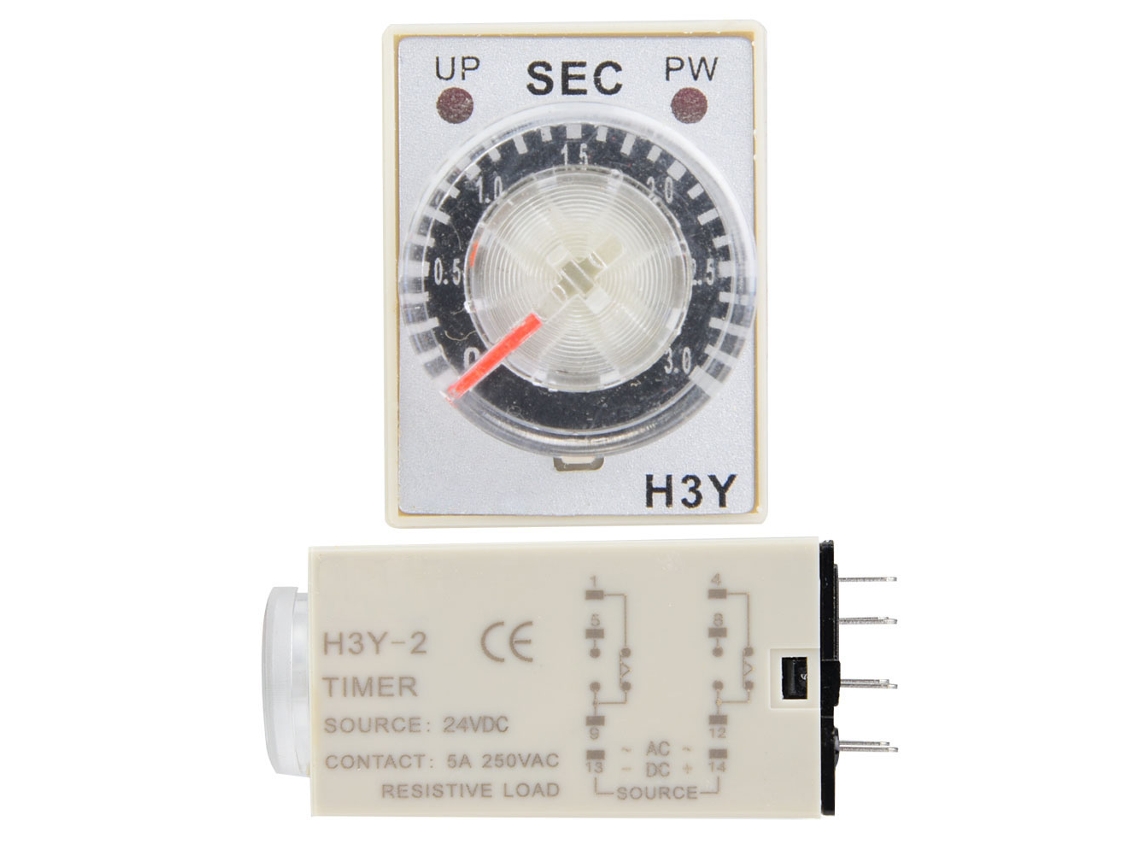 Relé De Tempo Dc 24v Laxiscreed Com Funções De Atraso E Controle De Tempo