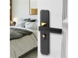 Fechadura De Porta Estilo Europeu, Preta E Branca, Moderna, Minimalista, Leve E Luxuosa, Para Casa, Quarto, Interior