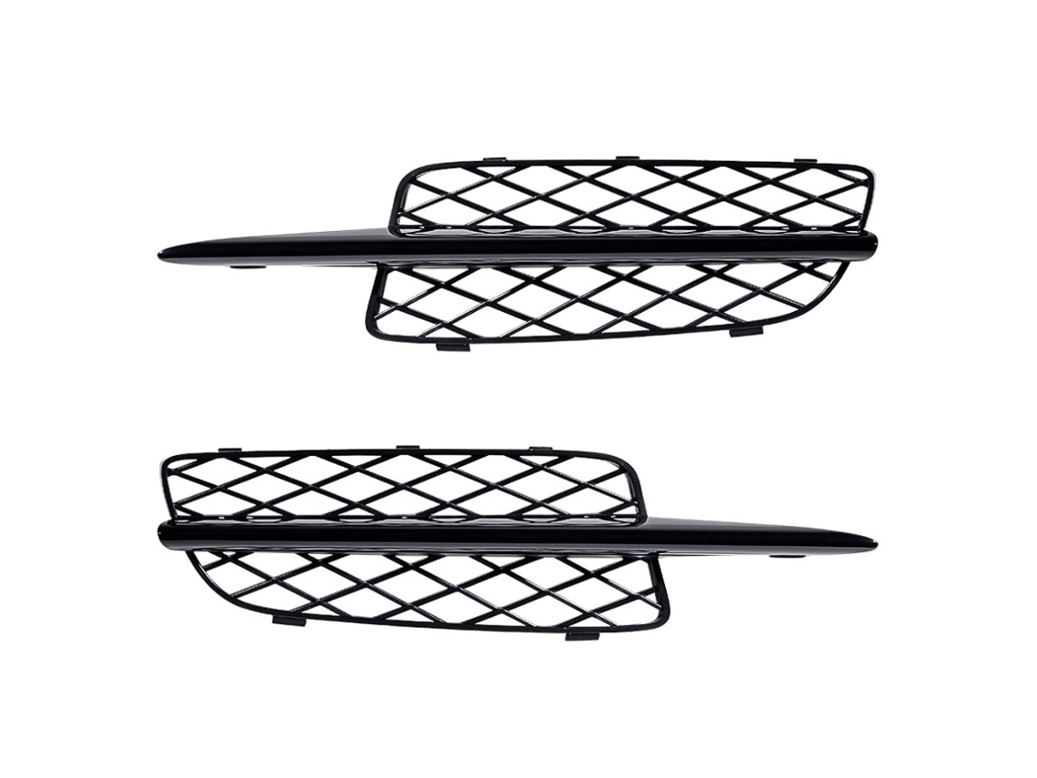 Molduras Inferiores da Grelha Dianteira em Preto Brilhante para X5 E70 2007 2010 51117159593 51117159594 (colmeia)