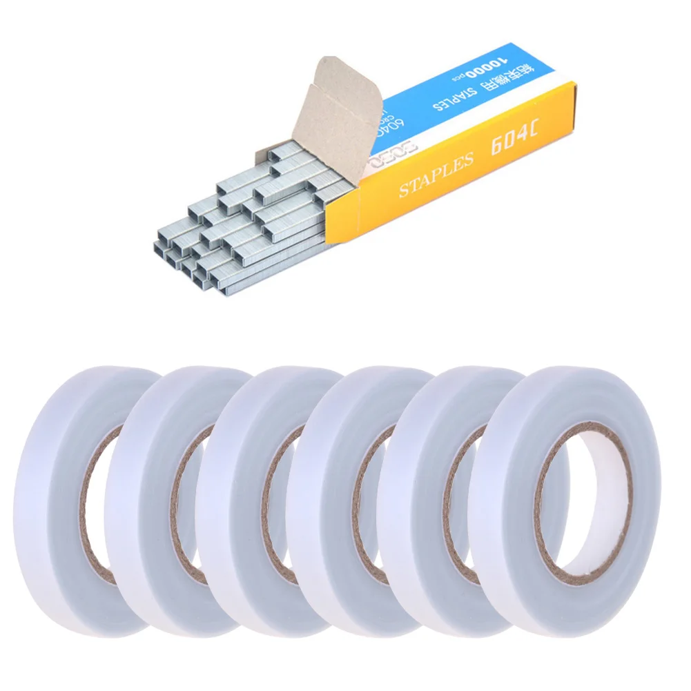 Fita adesiva para plantas AQUAFORGE, 10 rolos + 1 caixa de pregos