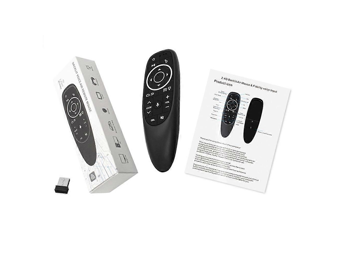 Controle Remoto G10s Pro Para Android Tv Box Com Controle Por Voz, Mouse Sem Fio 2.4g, Giroscópio, Controle Remoto Ir E Retroiluminação Led.