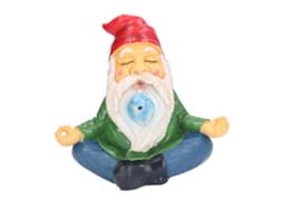 Estátua Gnomo Zen em Resina para Jardim S/MARCA