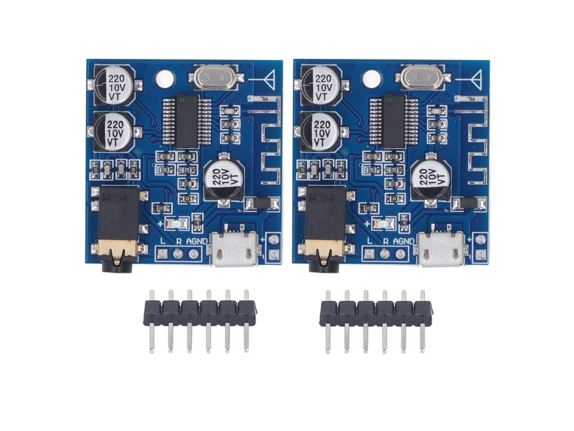 2 Peças Módulo de Áudio Bluetooth MP3 com Interface USB para Carro
