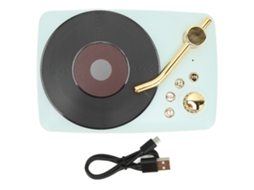Caixa de Som Bluetooth Mali Retro Toca Discos Portátil Mini Sem Fio USB