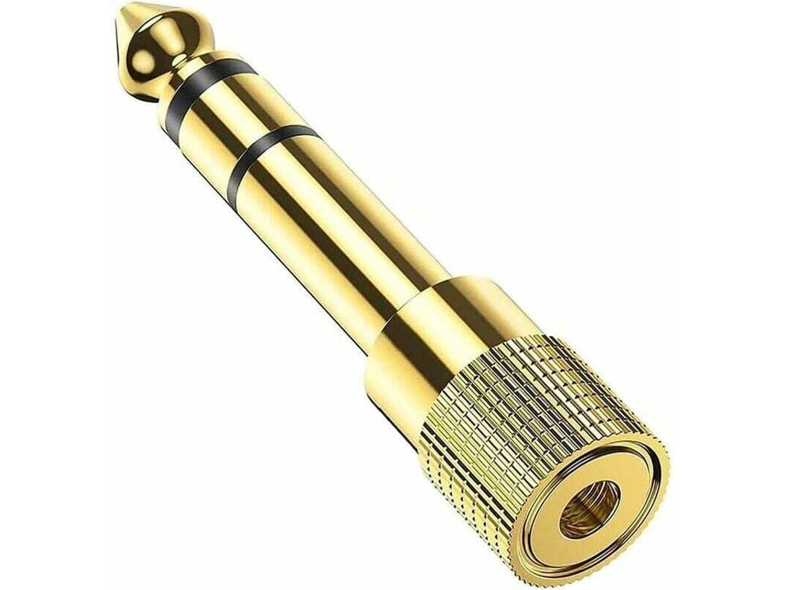 Adaptador de Conector Macho 6,35 Mm para Fêmea 3,5 Mm, Áudio Fone Ouvido Mixer Áudio/piano Elétrico/teclado. AQUAFORGE
