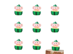 15Pcs Elefante Melancia Micro Paisagem Ornamentos Musgo Suculento Vaso de Flores Decoração de Bolo de Mesa NEVEANCE