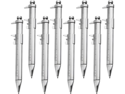 Conjunto De 8 Canetas Esferográficas Nuobesty Caliper, Coloridas, Em