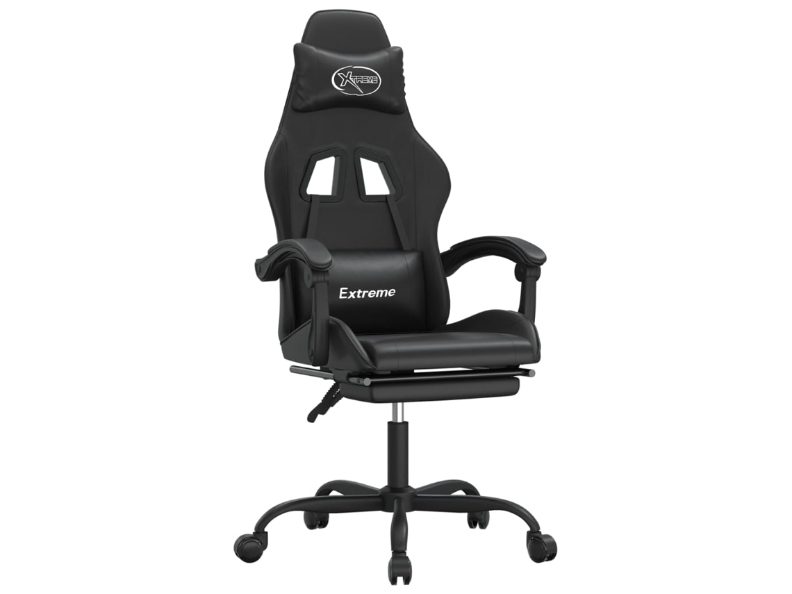 Gaming Chair, Gaming Chairs Vidaxl Preto Couro Artificial