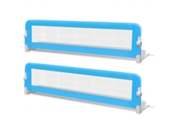 Conjunto 2 Barra De Segurança Para Cama De Criança Vidaxl Azul