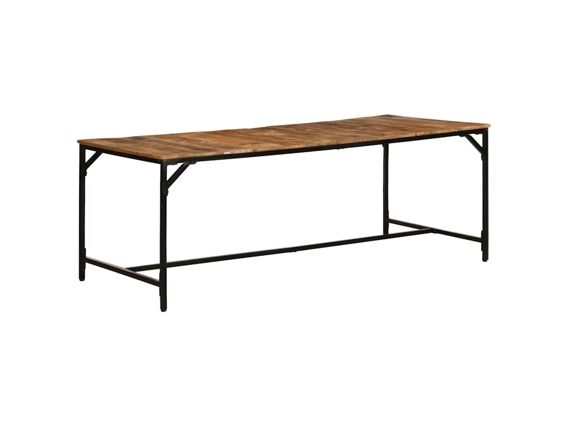 Vidaxl Mesa De Jantar 200x100x75 Cm Madeira De Mangueira Maciça Áspera