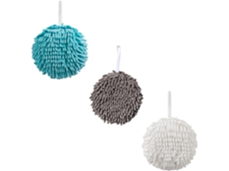 Toalhas de Chenille Esféricas, Pacote com 3 Unidades, Microfibra Altamente Absorventes para Cozinha CHABERLU
