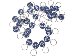 Chaveiros Ciieeo Em Alumínio Azul Para Bagagem, Placas De Identificação Resistentes Para Chaves E Outros Itens.