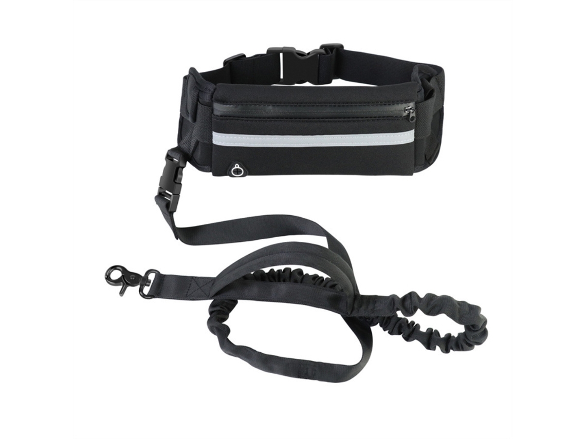 Coleira Sem Mãos Com Bolsa Reflectiva Laxiscreed Para Passeios Com Cães