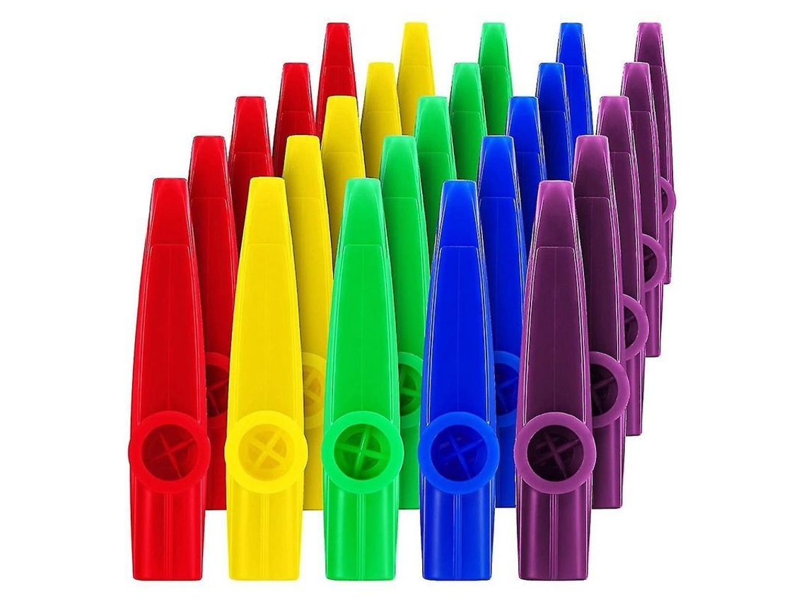 25 Kazoos de Plástico com Diafragmas para Presente, Prêmio e Festa