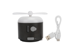 Lanterna Camping Profissional Ipx7 Impermeável com Fan e Power Bank Preto S/MARCA