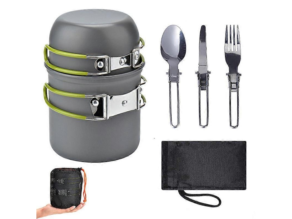 Rebe-kit De Cozinha De Camping Com Fogão, Conjunto Mini De Cozinha Portátil Para Camping