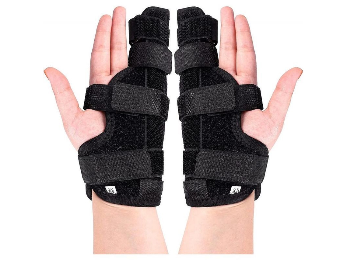 2 Pacotes De Férula De Dedo Boxer Com Suporte Acolchado Para Fraturas Metacarpianas, Material Transpirable E Alumínio Moldável