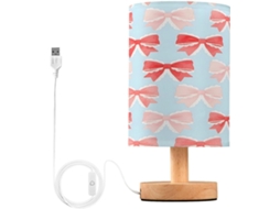 Abajur De Cabeceira In Format Nó Para Quarto, Con Portas De Regamento Usb C, Luminária De Mesa Cabeceira, Luminária