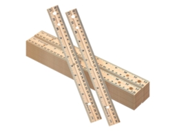 Régua De Madeira De 30 Cm (12 Polegadas), Pacote Com 60 Réguas De
