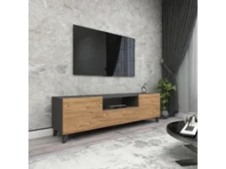 Móvel de TV [EN.CASA] (Multicor - Placa de Aglomerado - 46 x 140 x 30 cm)
