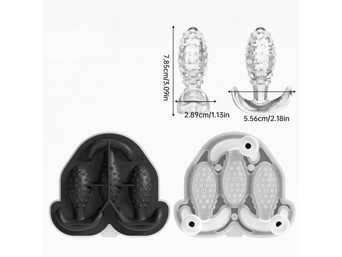Divertida Forma De Silicone Para Bolas De Gelo Com Tampa, Ideal Para Cocktails De Whisky, Sumos E Outras Bebidas Preto Hexinyigjly