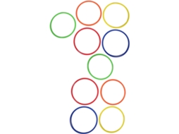 Conjunto de Argolas BESPORTBLE, para Pista de Obstáculos, Grande, Plástico