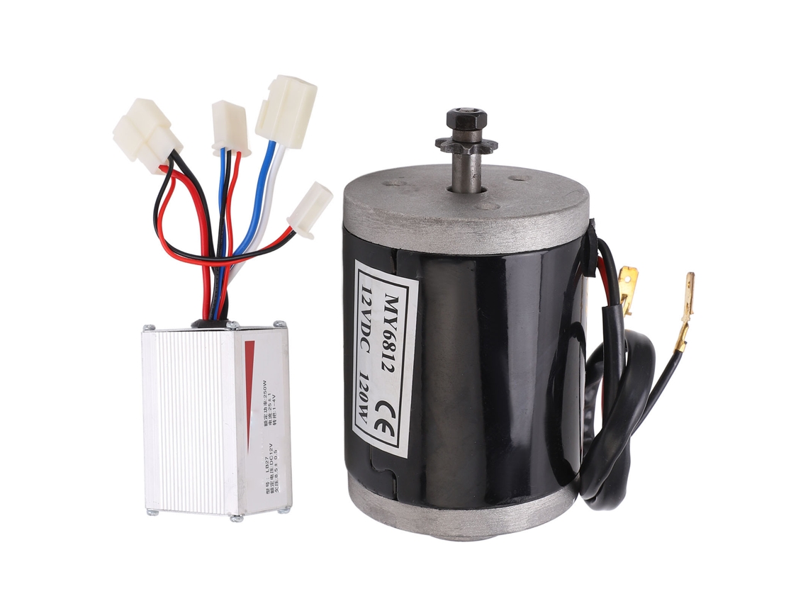 Kit de motor elétrico para bicicleta, 120 W, alumínio, 12 V