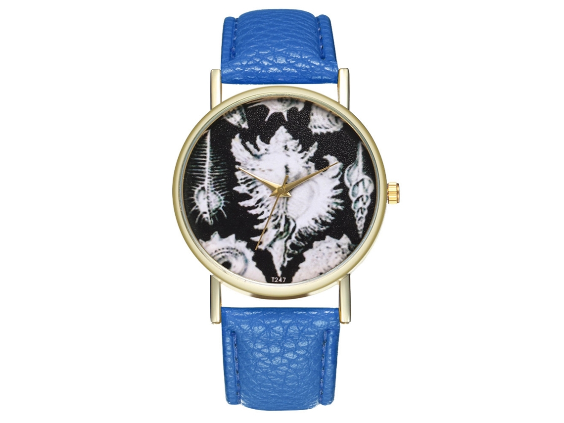 Relógio masculino analógico de quartzo com pulseira de PU T247-a (azul royal)