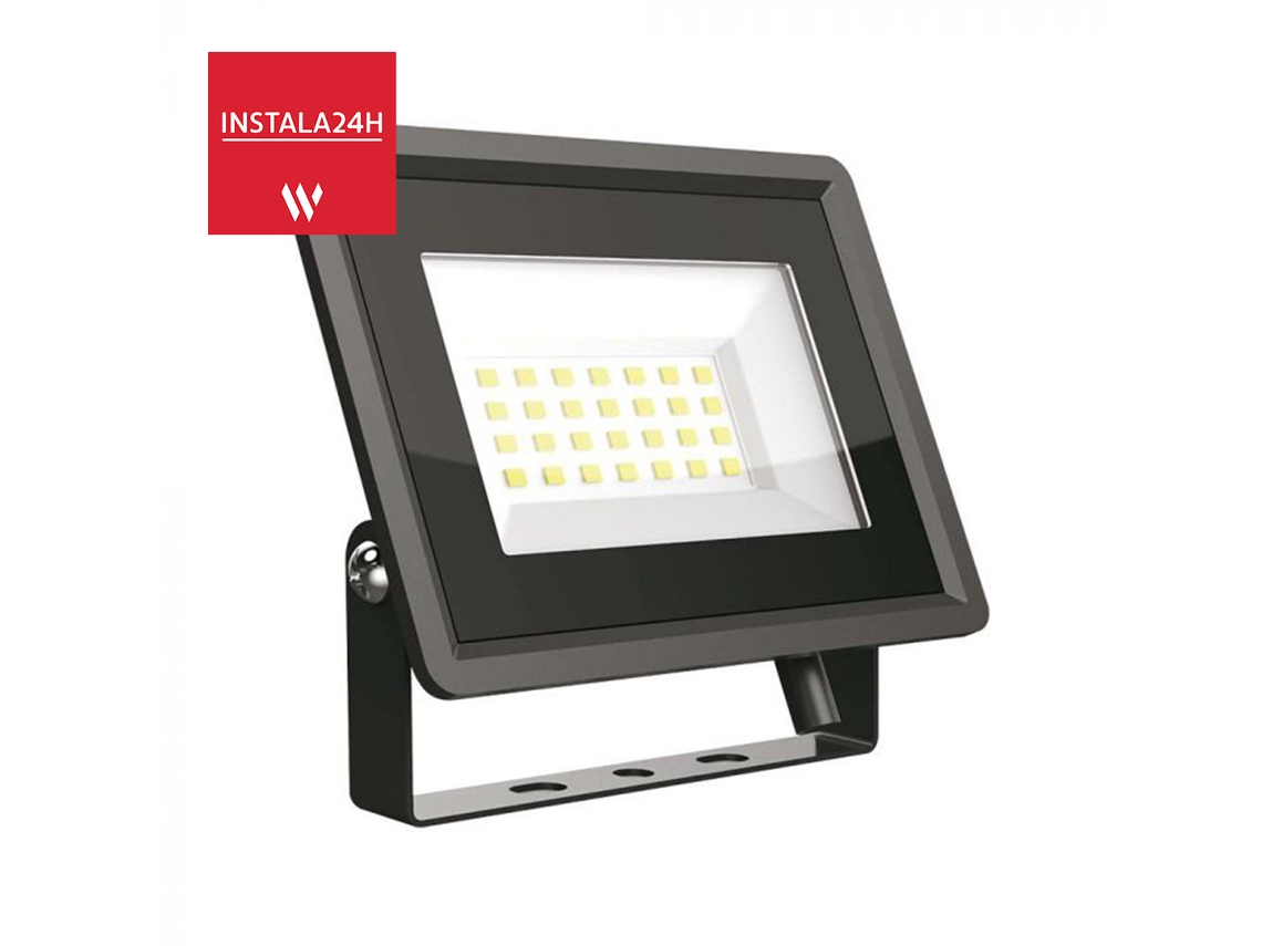 Projetor 4924 20W Smd F-Class 6500K Corpo Preto V-TAC