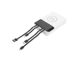 Laxiscreed Power Bank Portátil Com Carregamento Sem Fios Rápido Para Emergências