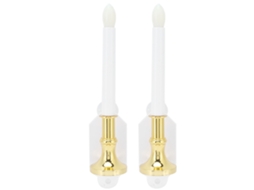 Luz de Vela Solar Sem Chama 2pcs IP65 para Decoração de Parede Casa Branco Quente S/MARCA